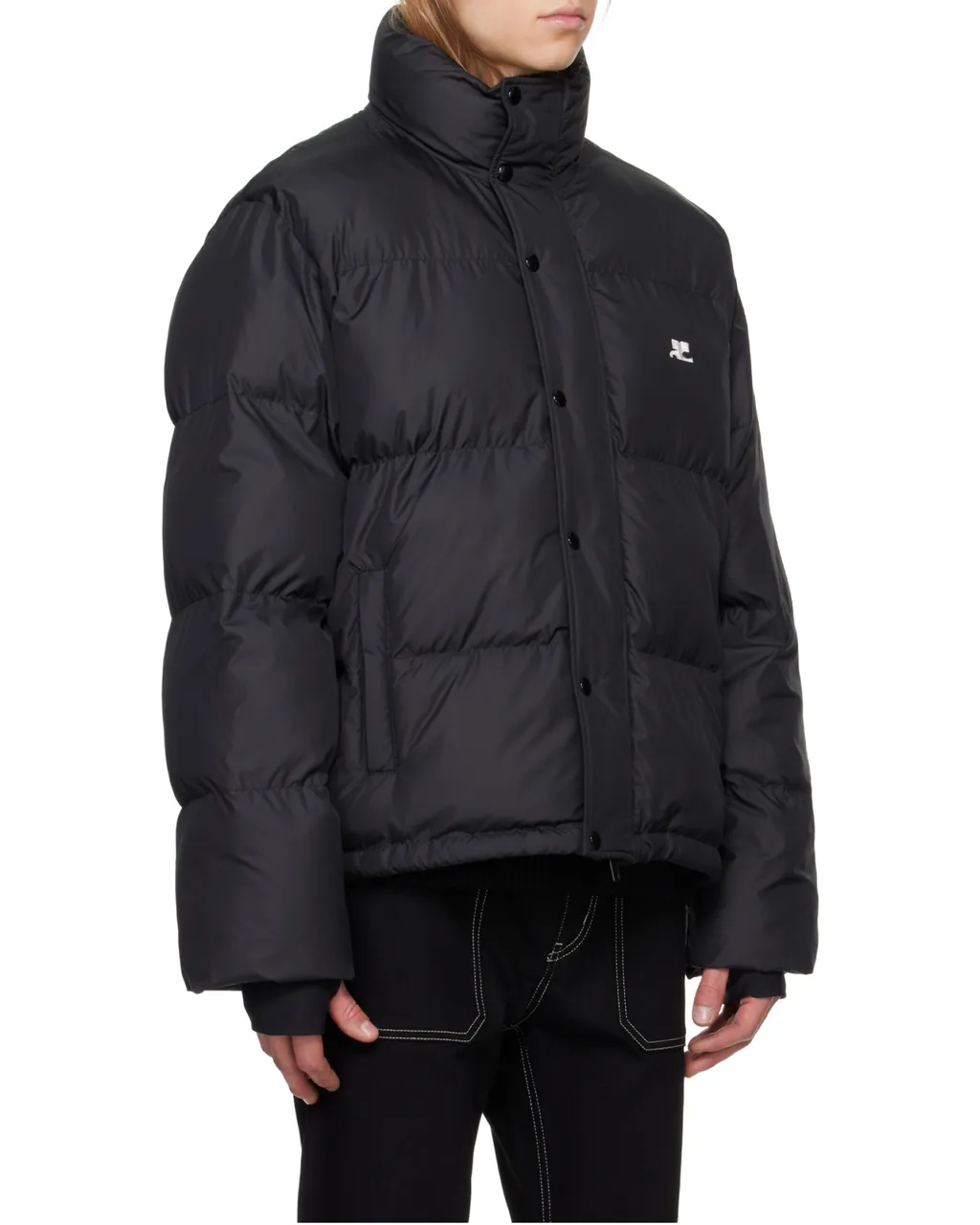 Logo Embroidered Puffer Jacket