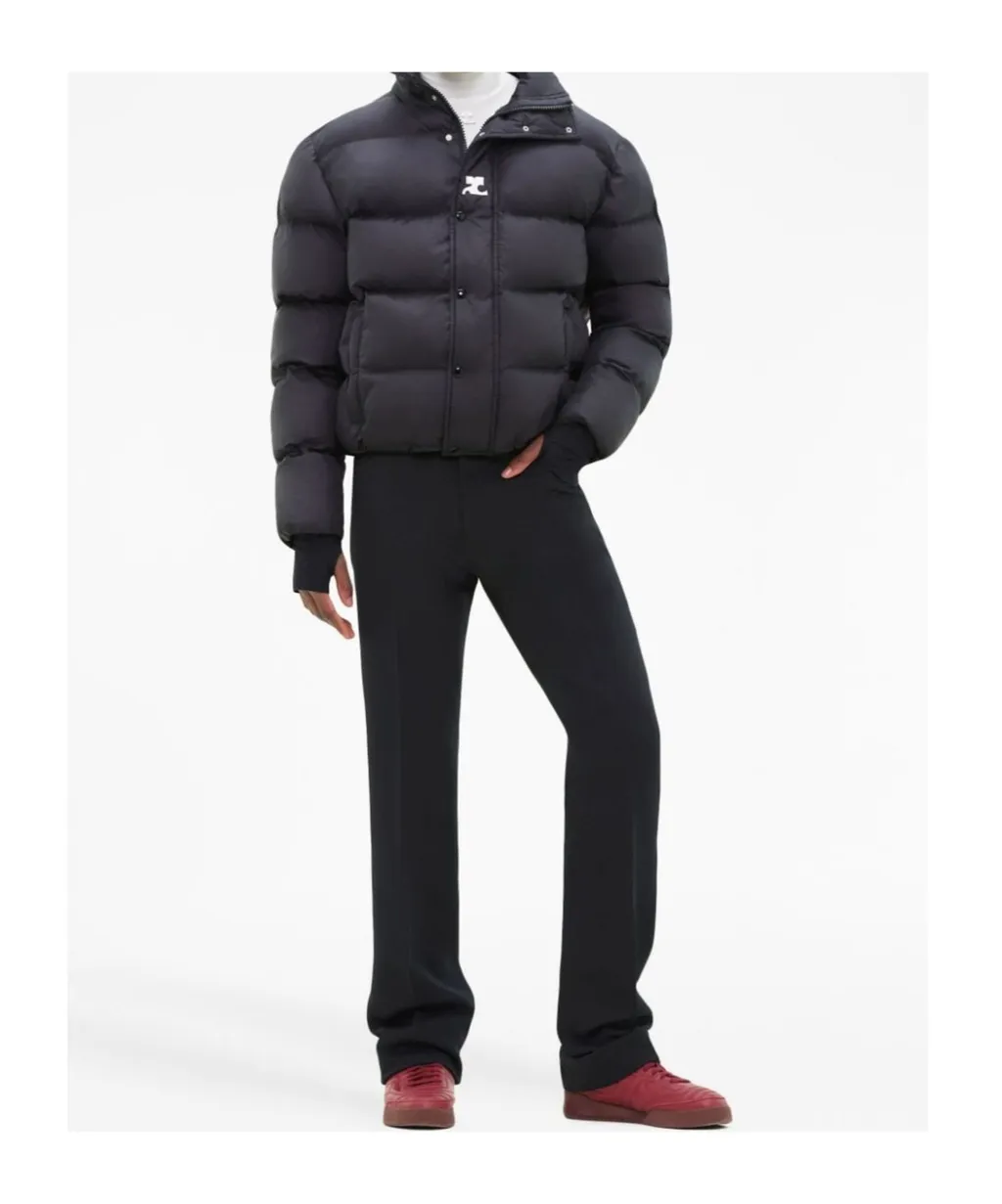 Logo Embroidered Puffer Jacket