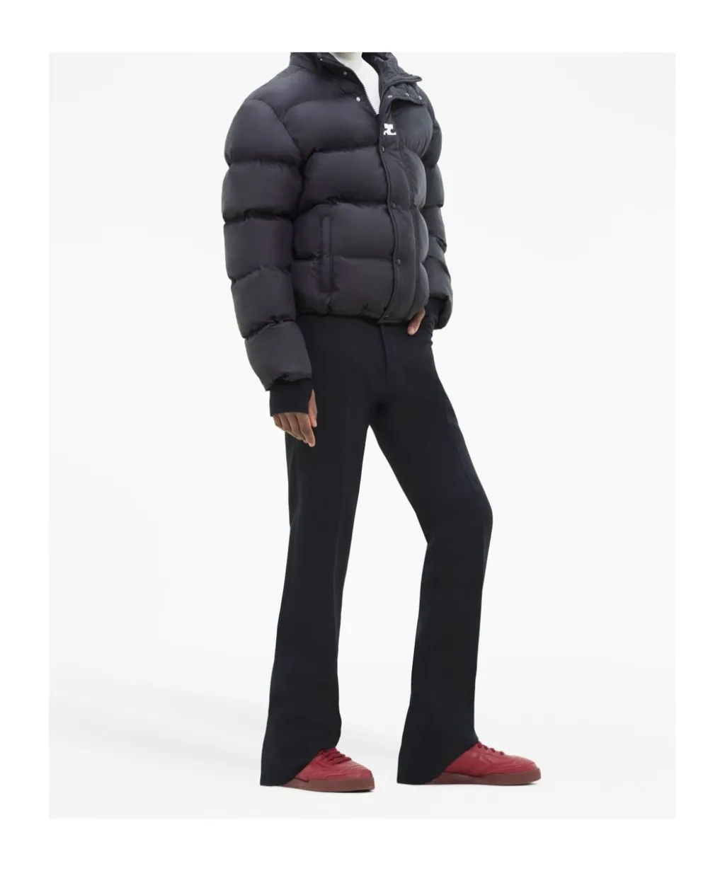 Logo Embroidered Puffer Jacket