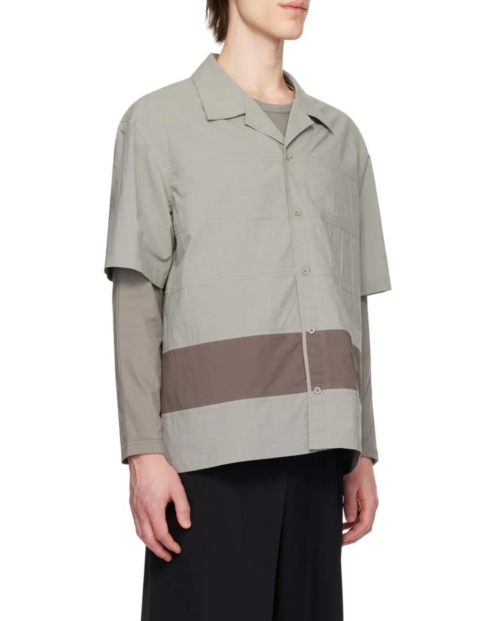 Panelled Short Sleeve Shirt
