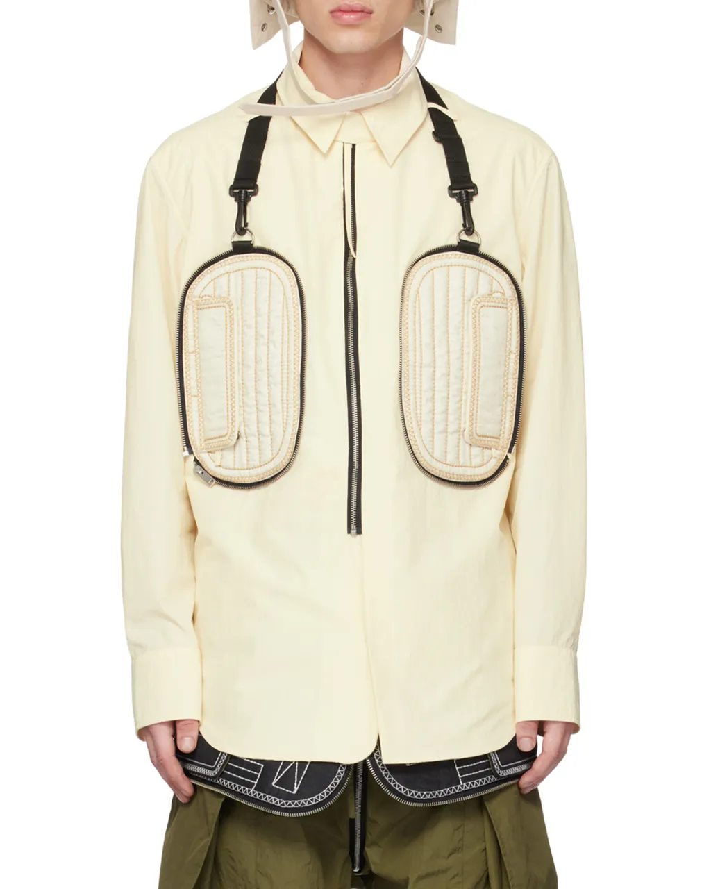 Padded-Pocket Detail Shirt