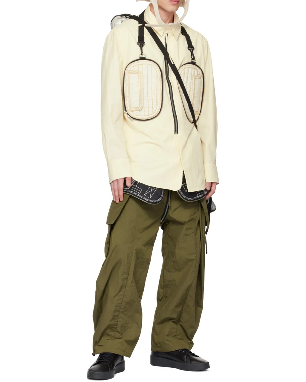 Padded-Pocket Detail Shirt