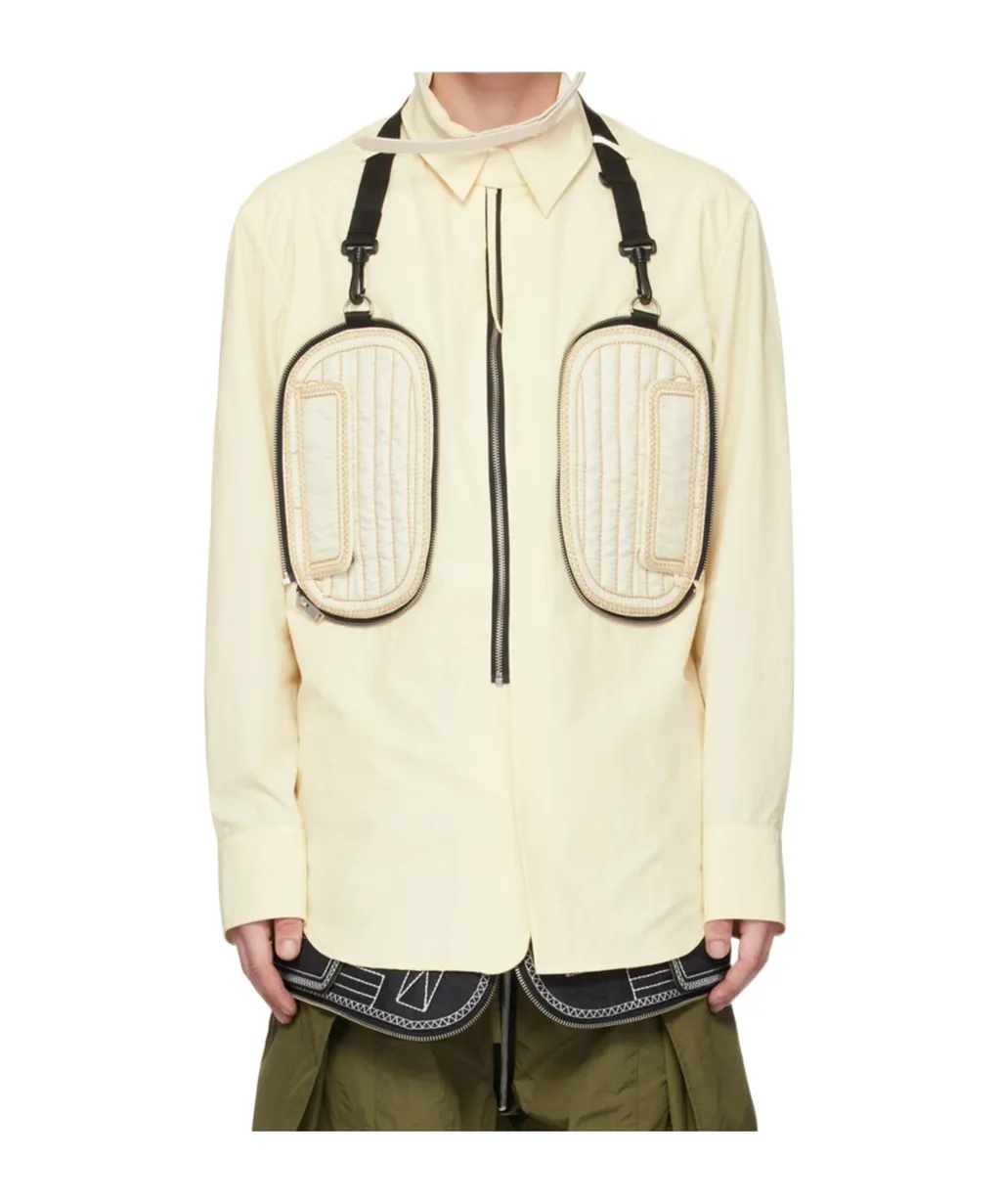 Padded-Pocket Detail Shirt