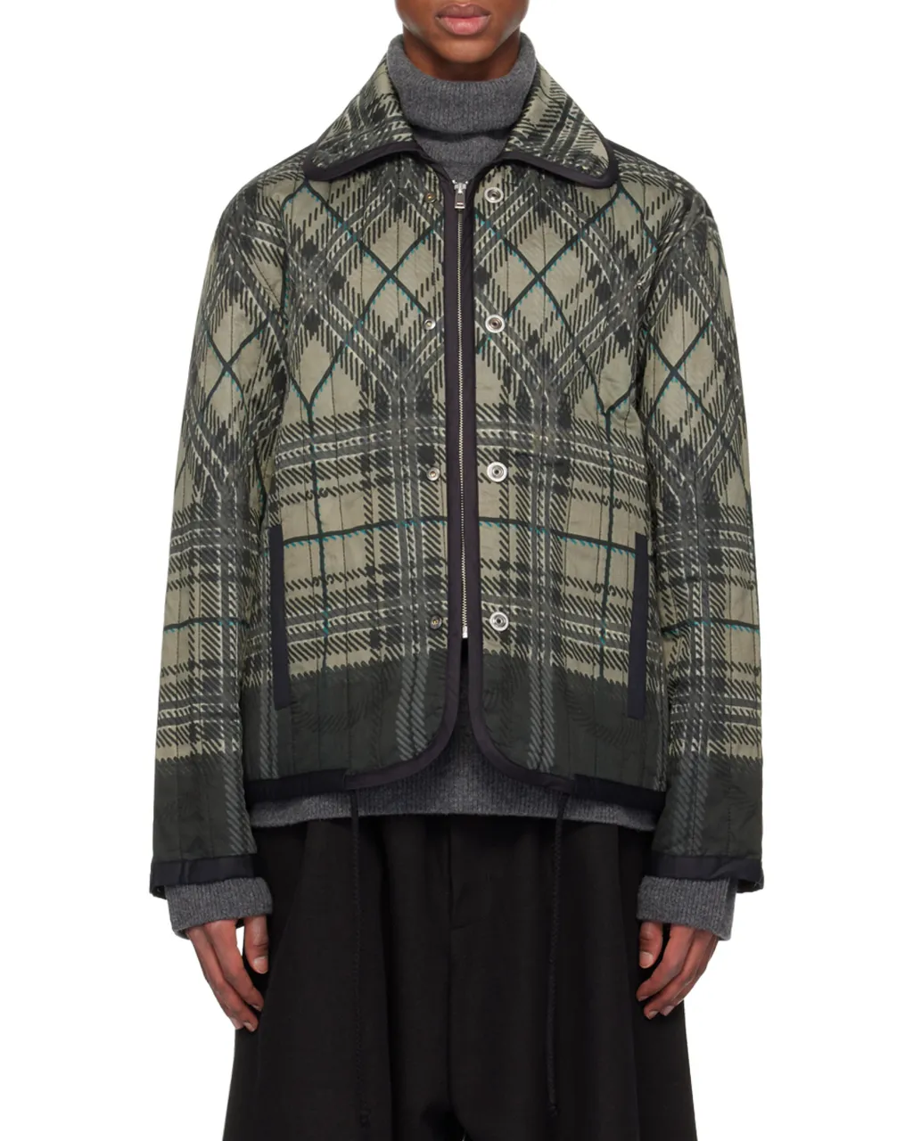 Plaid Quilted Jacket
