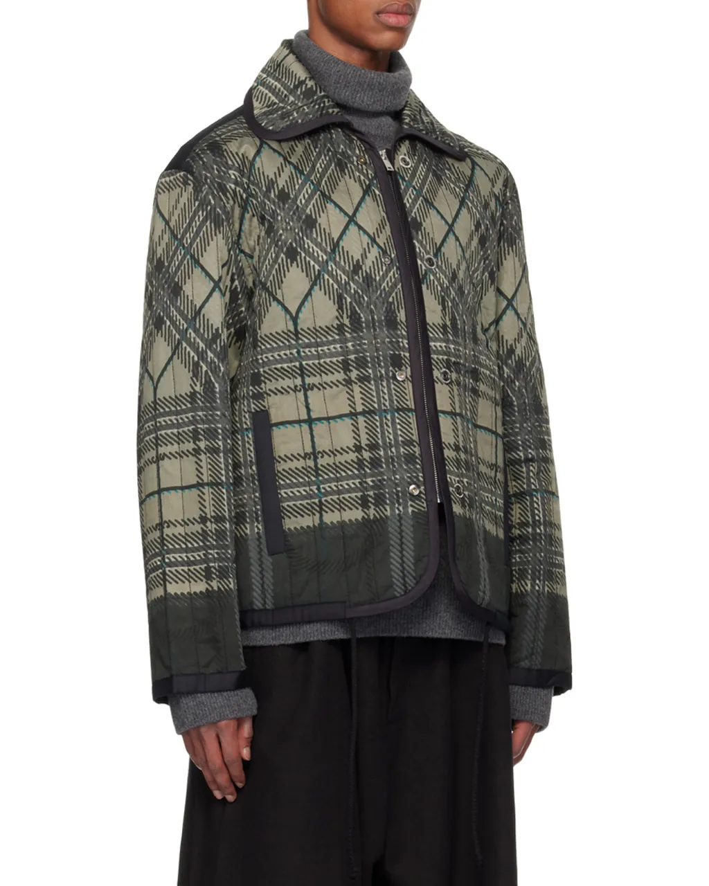 Plaid Quilted Jacket