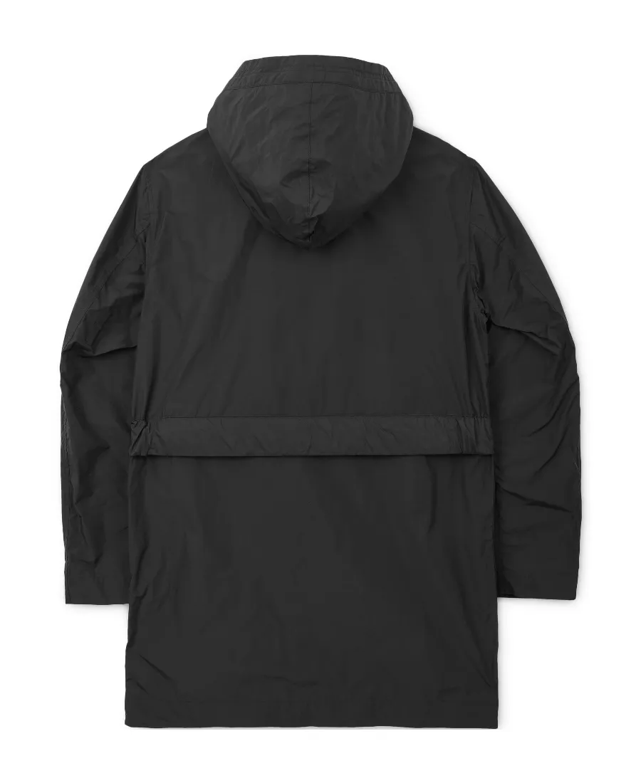 Tied-Waist Parka Coat