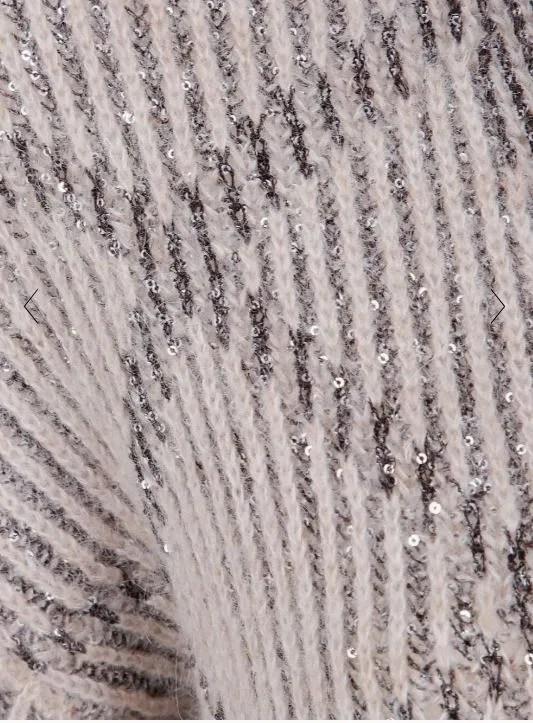 Sequin Striped Cardigan