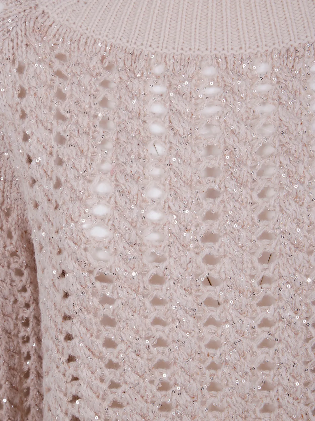 Braid Crystal High Neck Knitwear