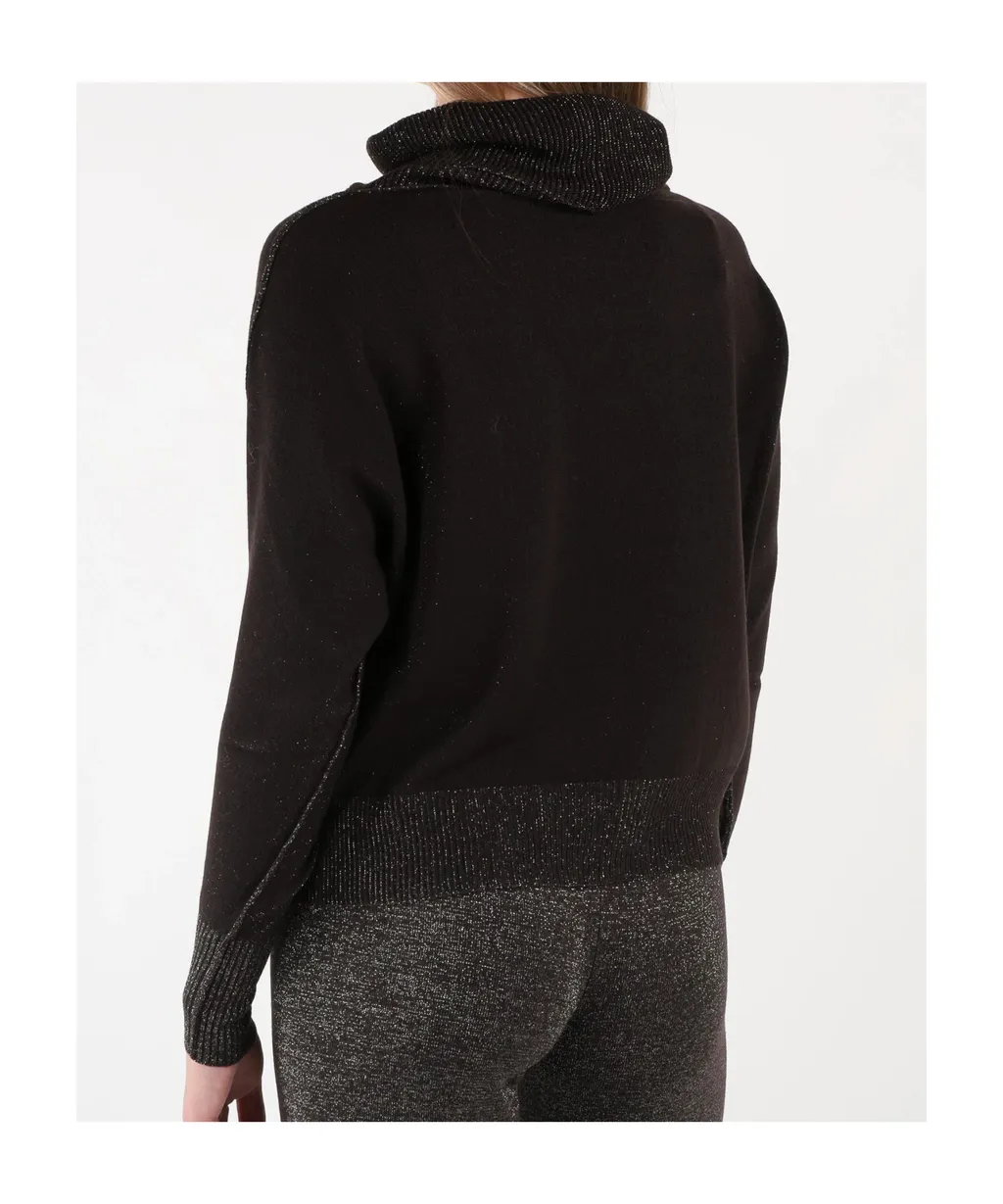 Long-Sleeved Ribbed Sweater