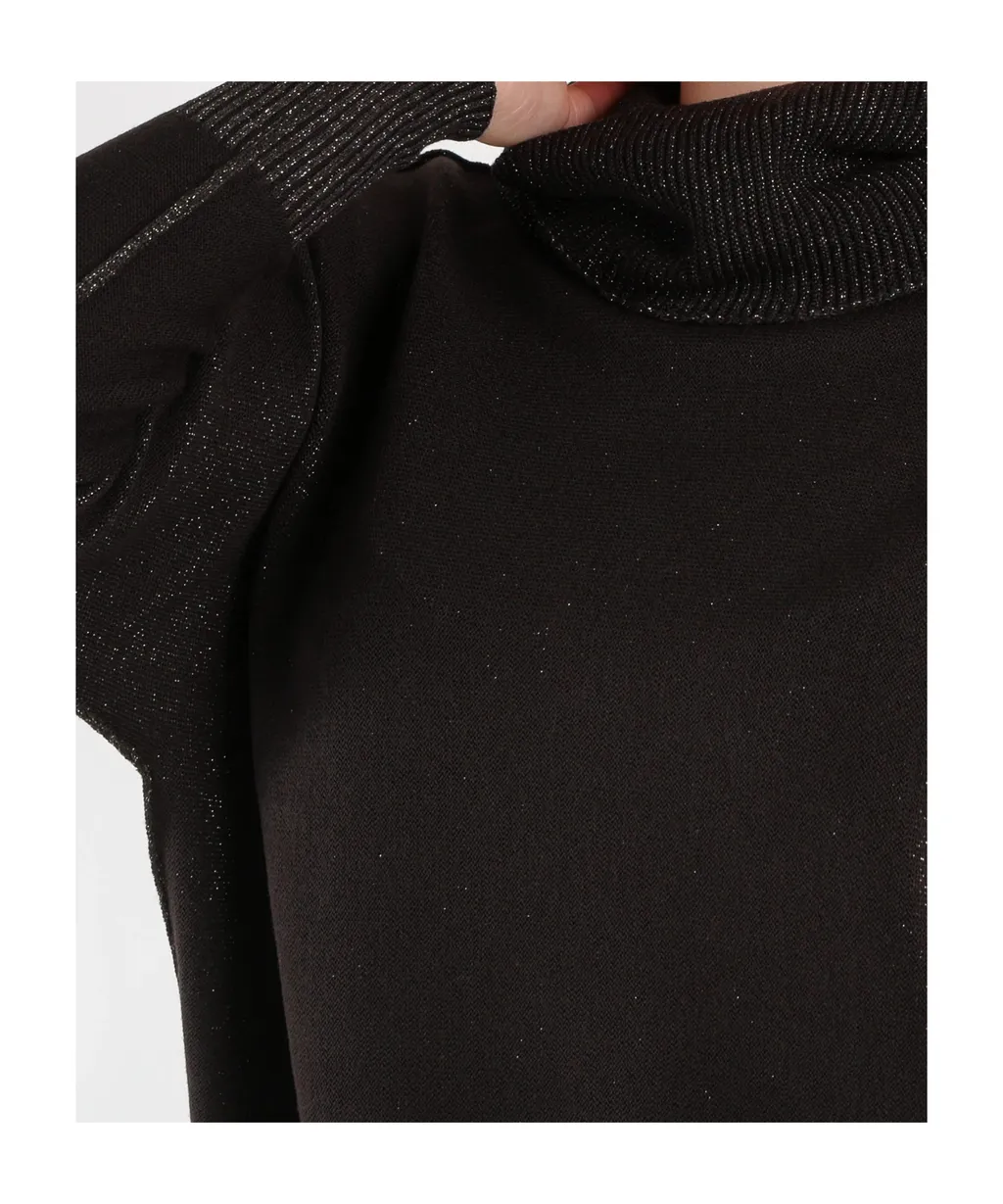 Long-Sleeved Ribbed Sweater