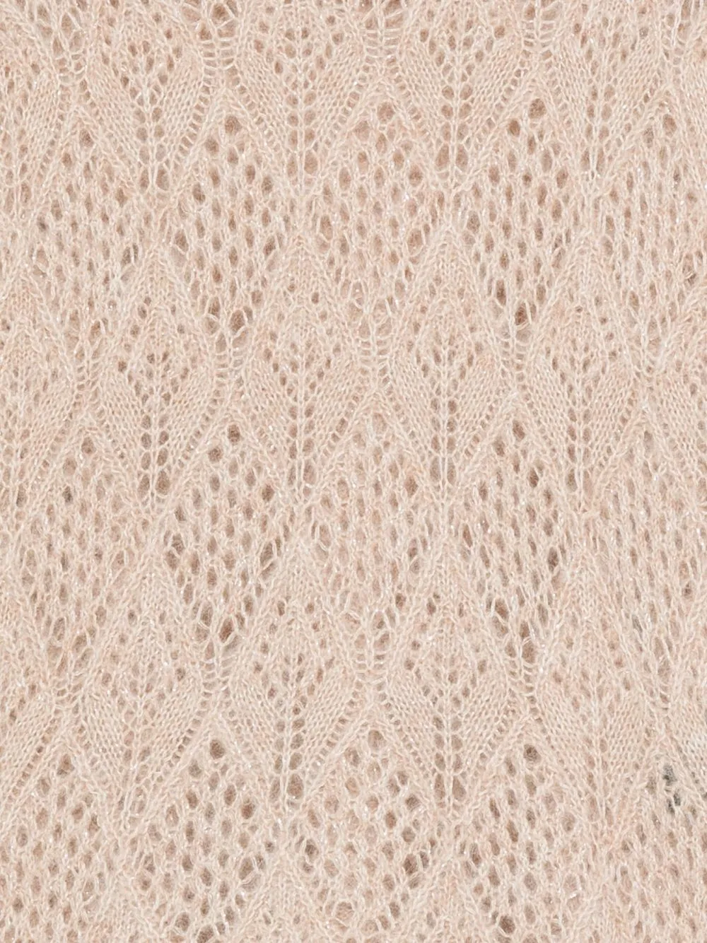 Open-Knit Round-Neck Sweater