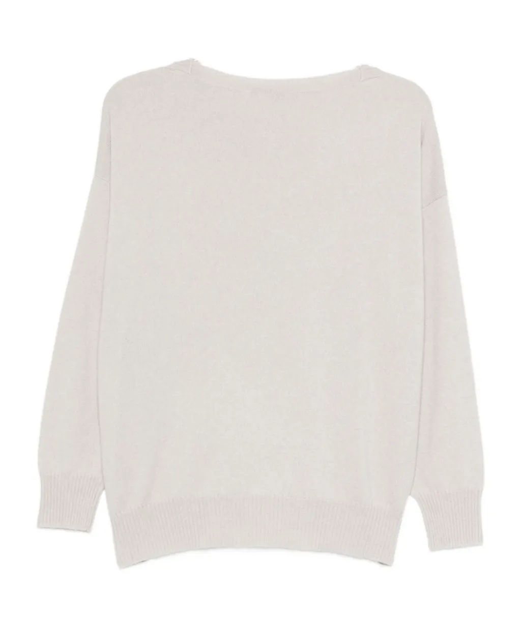 V-Neck Embellished Knitwear