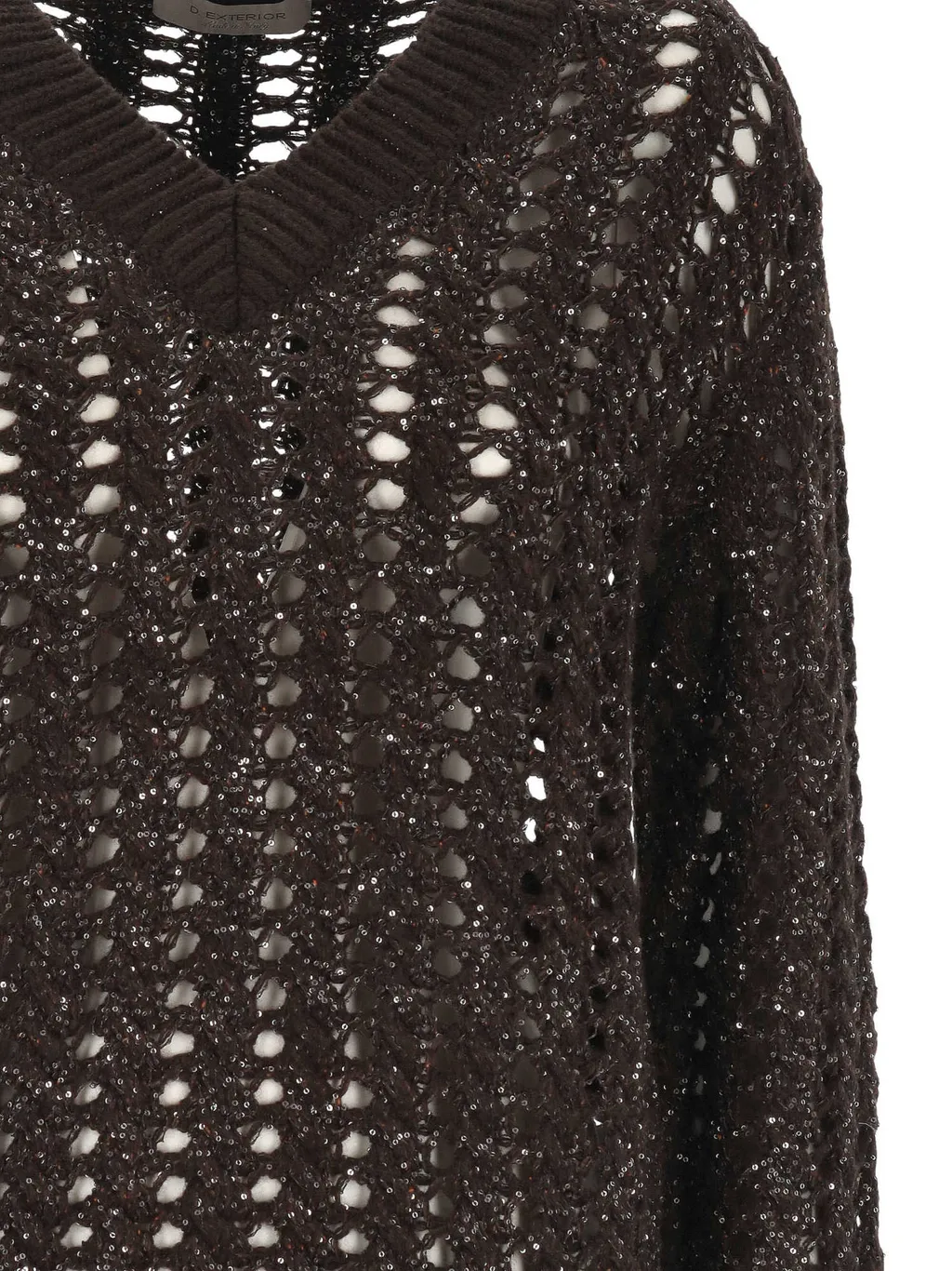 V-Neck Long-Sleeved Sweater