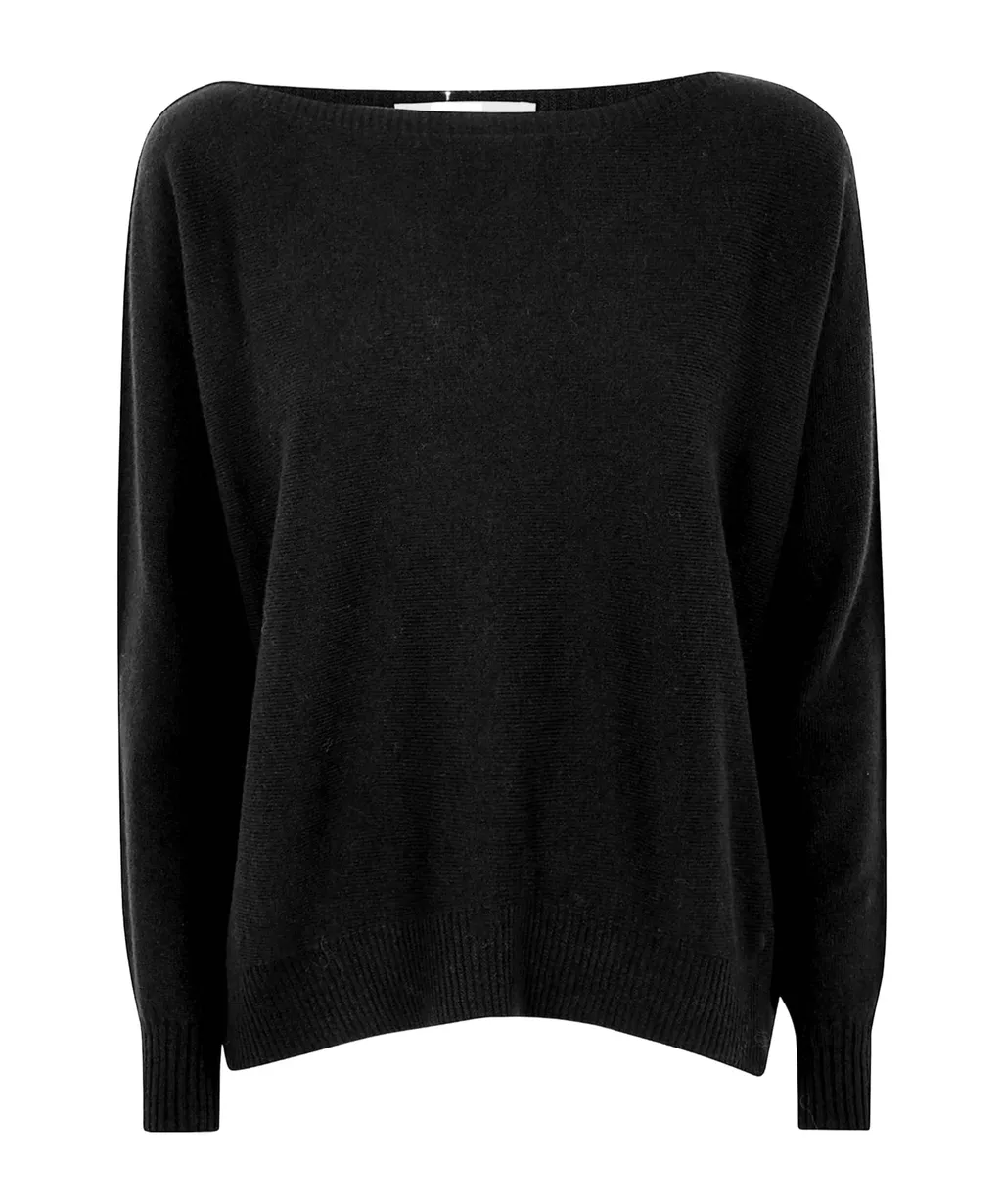 Long-Sleeved Ribbed Sweater