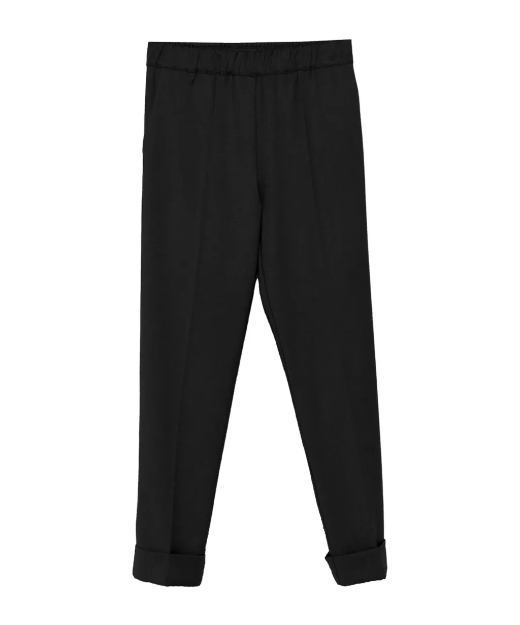 Elastic Waist Casual Pants