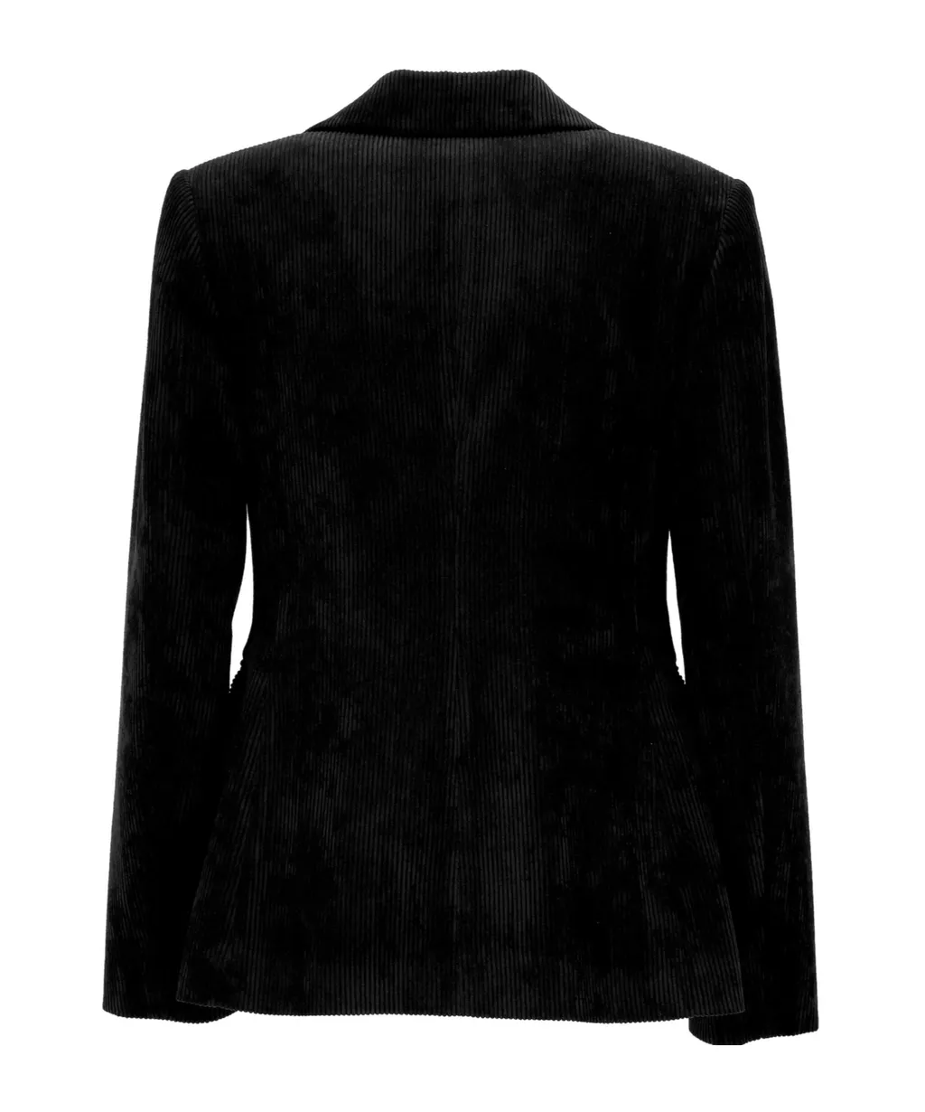 Corduroy Double-Breasted Blazer