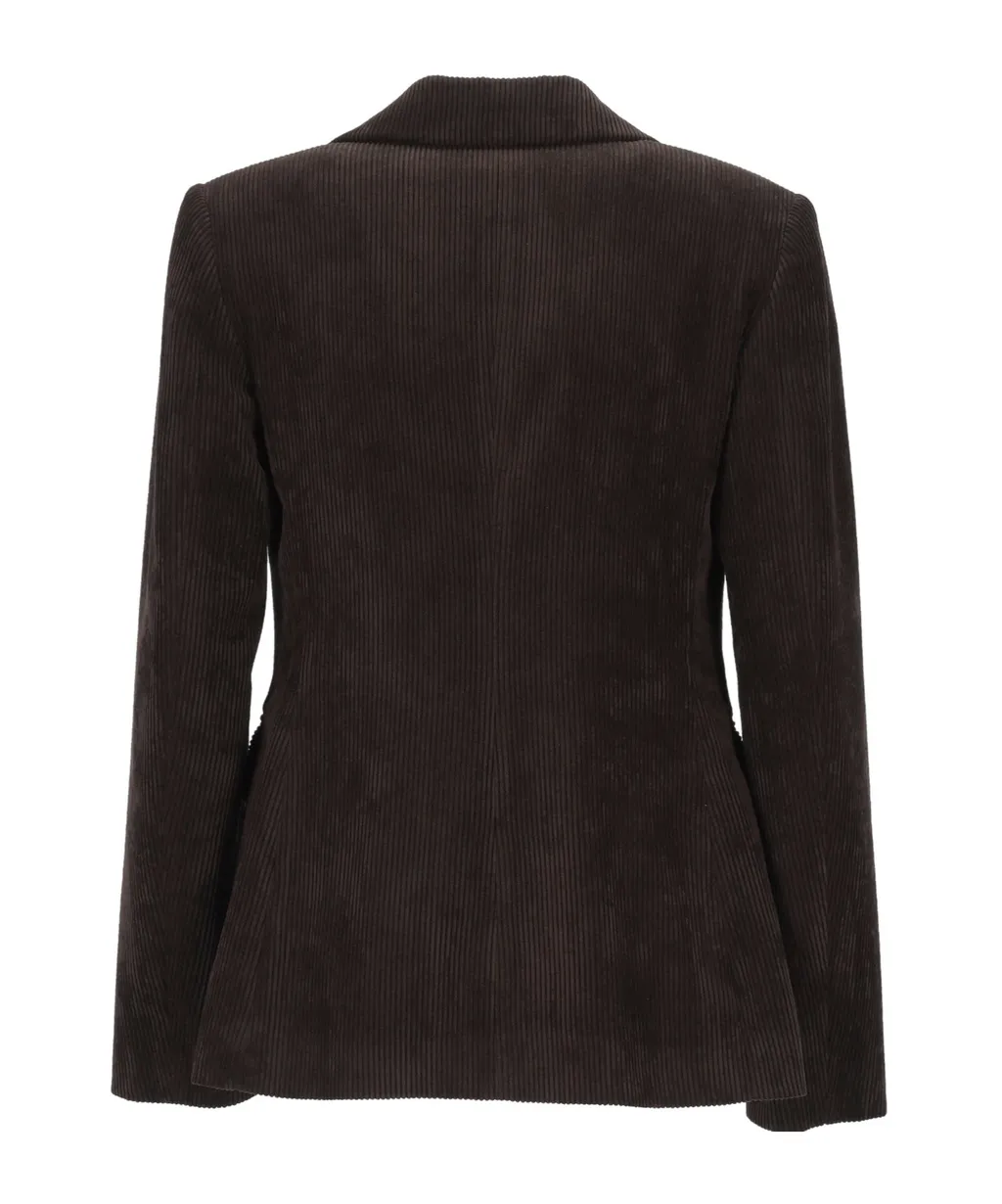 Corduroy Double-Breasted Blazer