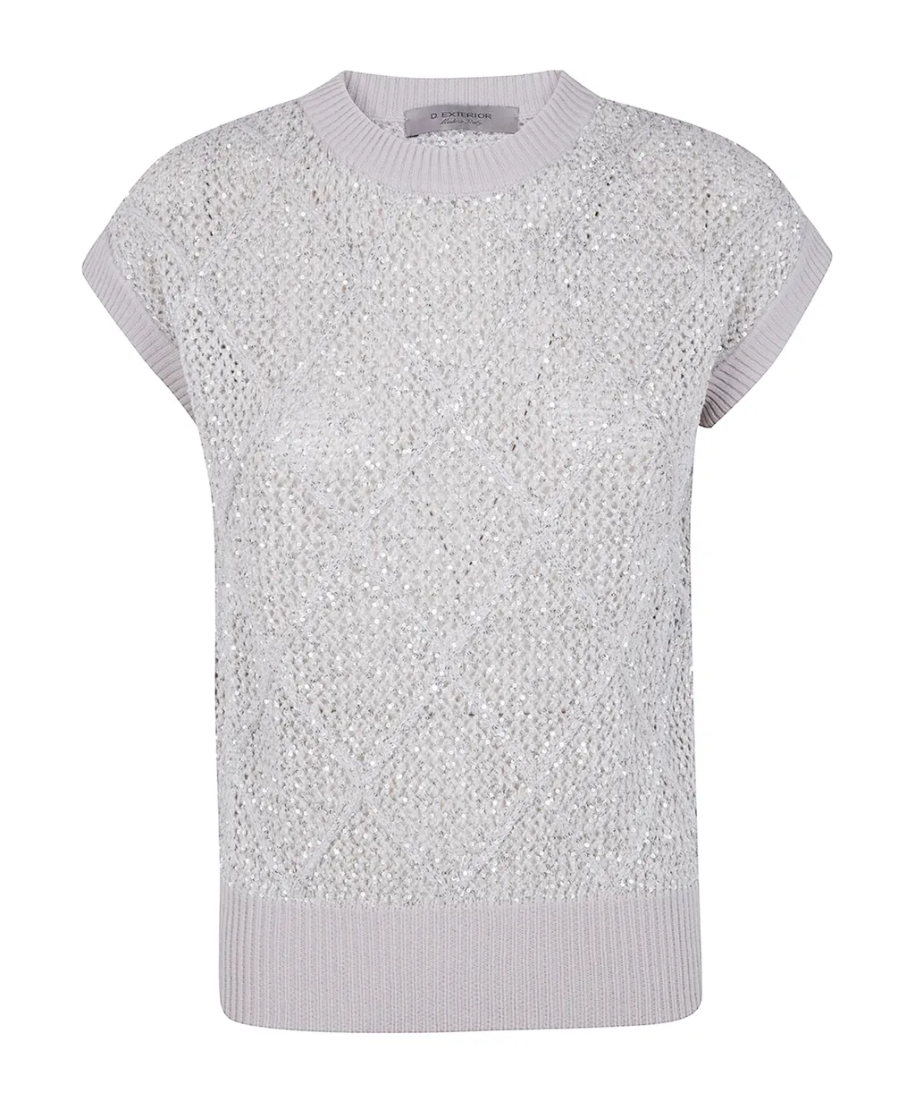 Rhombus Sequin Knitwear