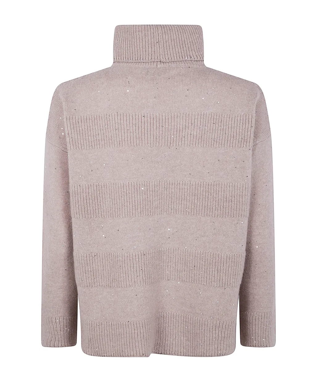 Crystal High Neck Knitwear