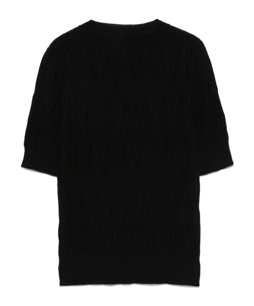 Chevron-Knit Sweater