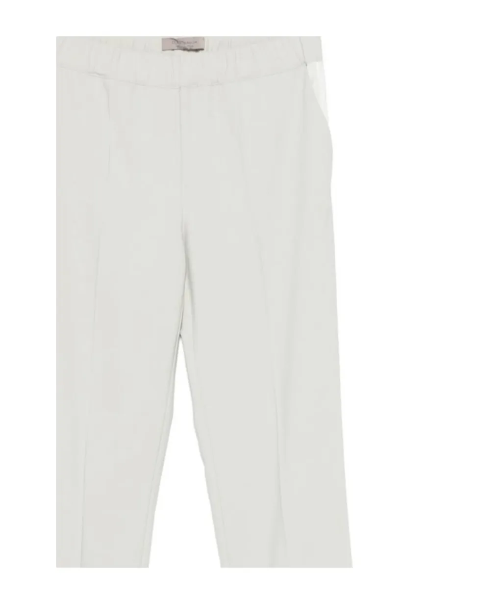 Elastic Waist Cropped Pants
