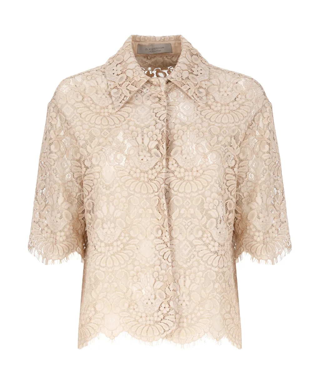 Lace Short Sleeve Top