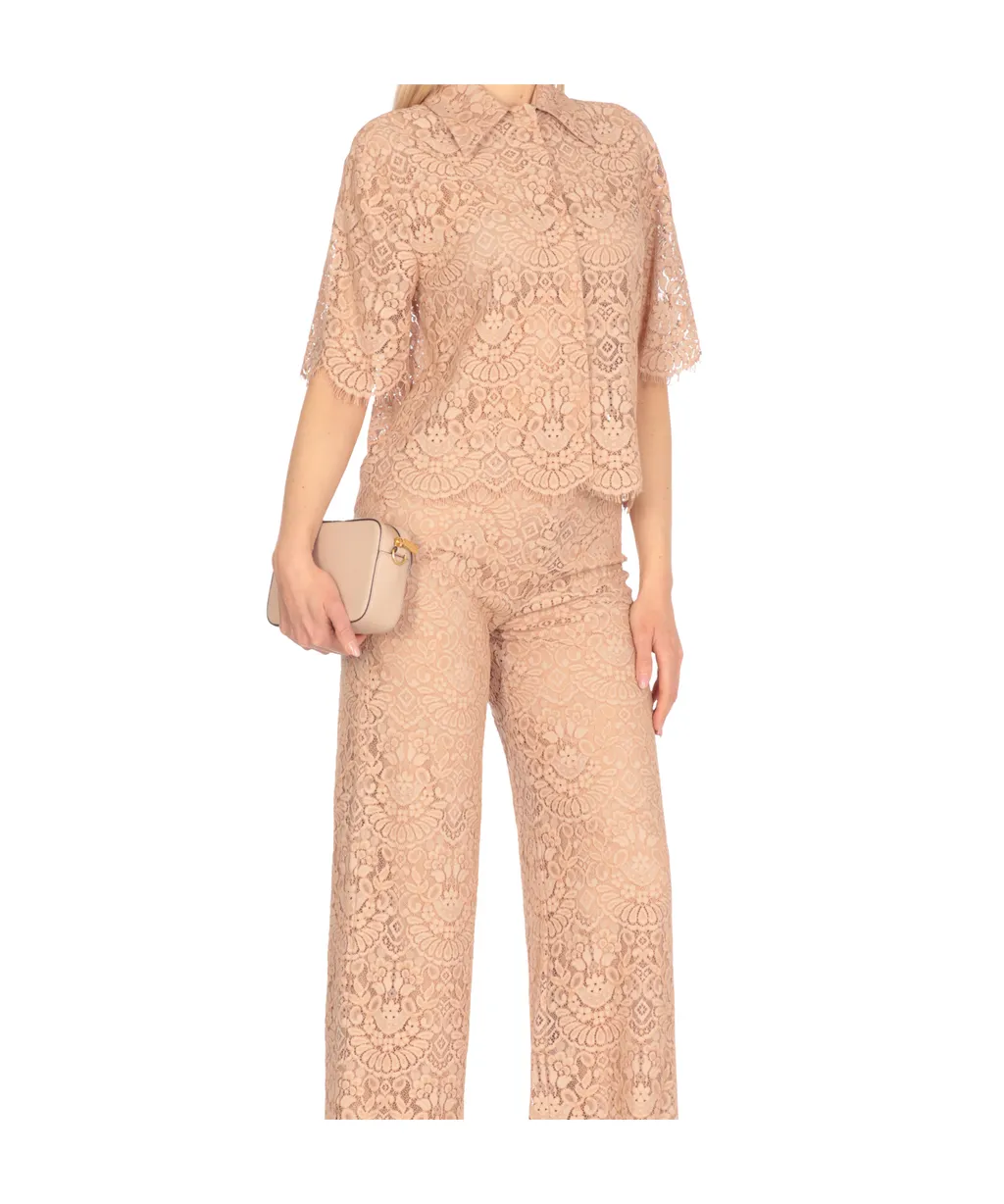 Lace Short Sleeve Top