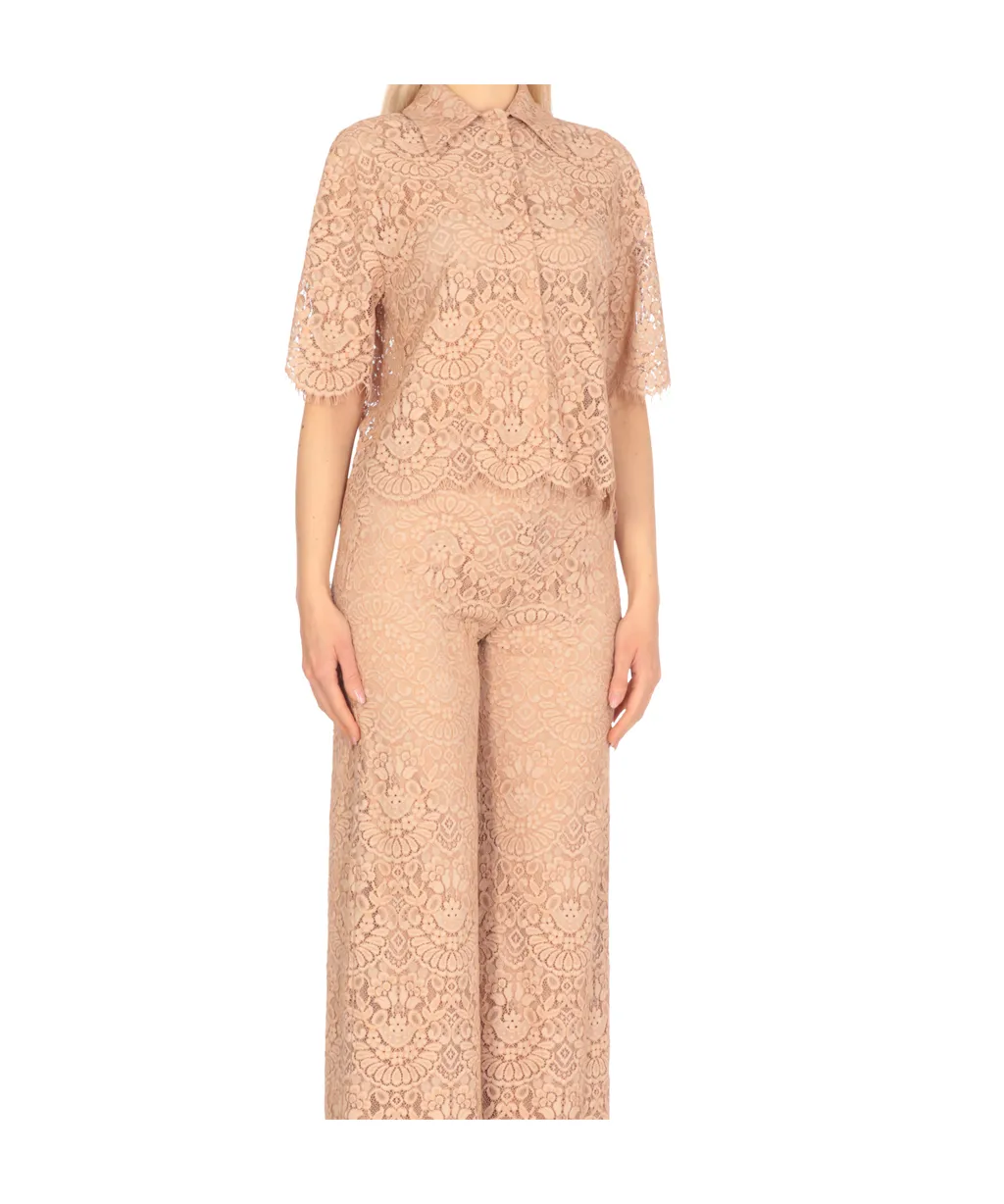 Lace Short Sleeve Top