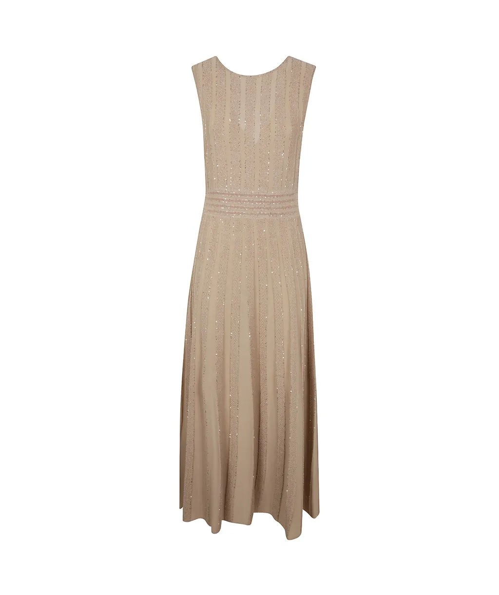 Sequin Detail Midi Dress
