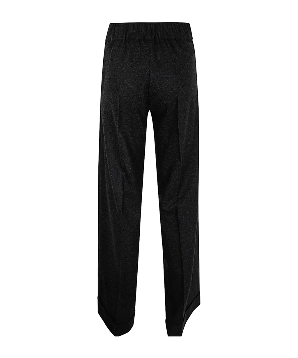 Wide-Leg Casual Pants