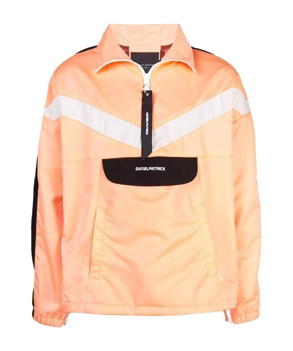 Logo Spliced Casual Jacket