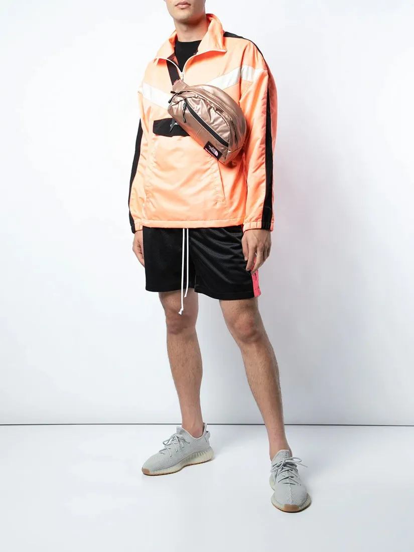 Logo Spliced Casual Jacket