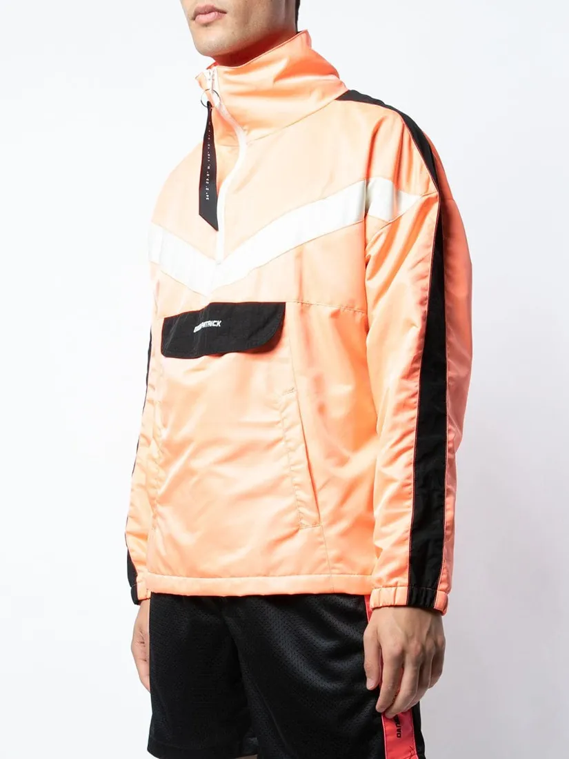 Logo Spliced Casual Jacket