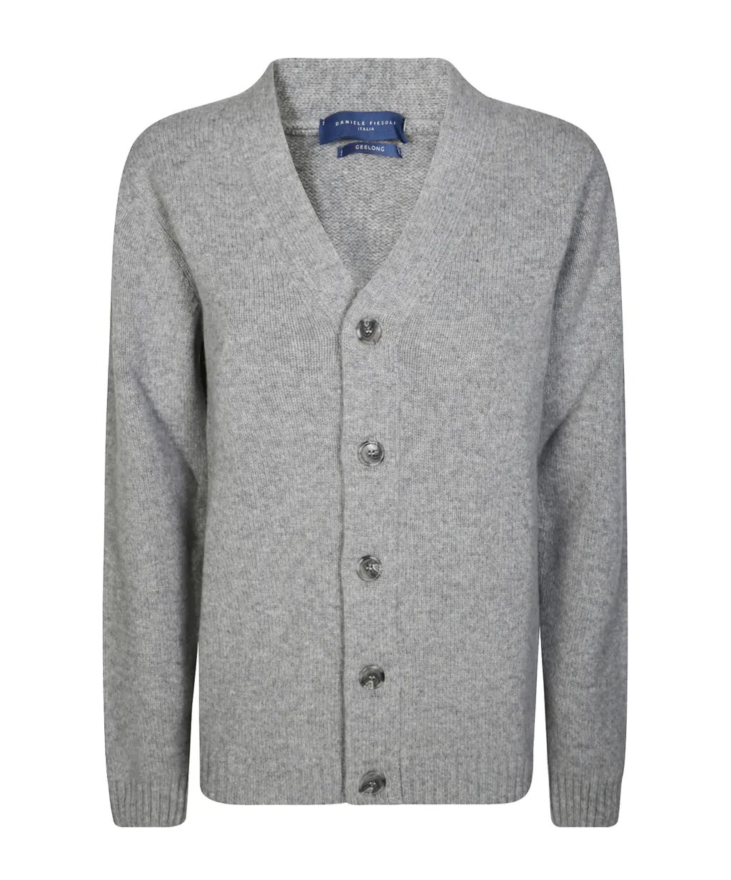Long-Sleeved Knitted Cardigan