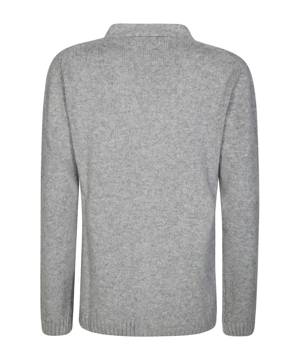 Long-Sleeved Knitted Cardigan
