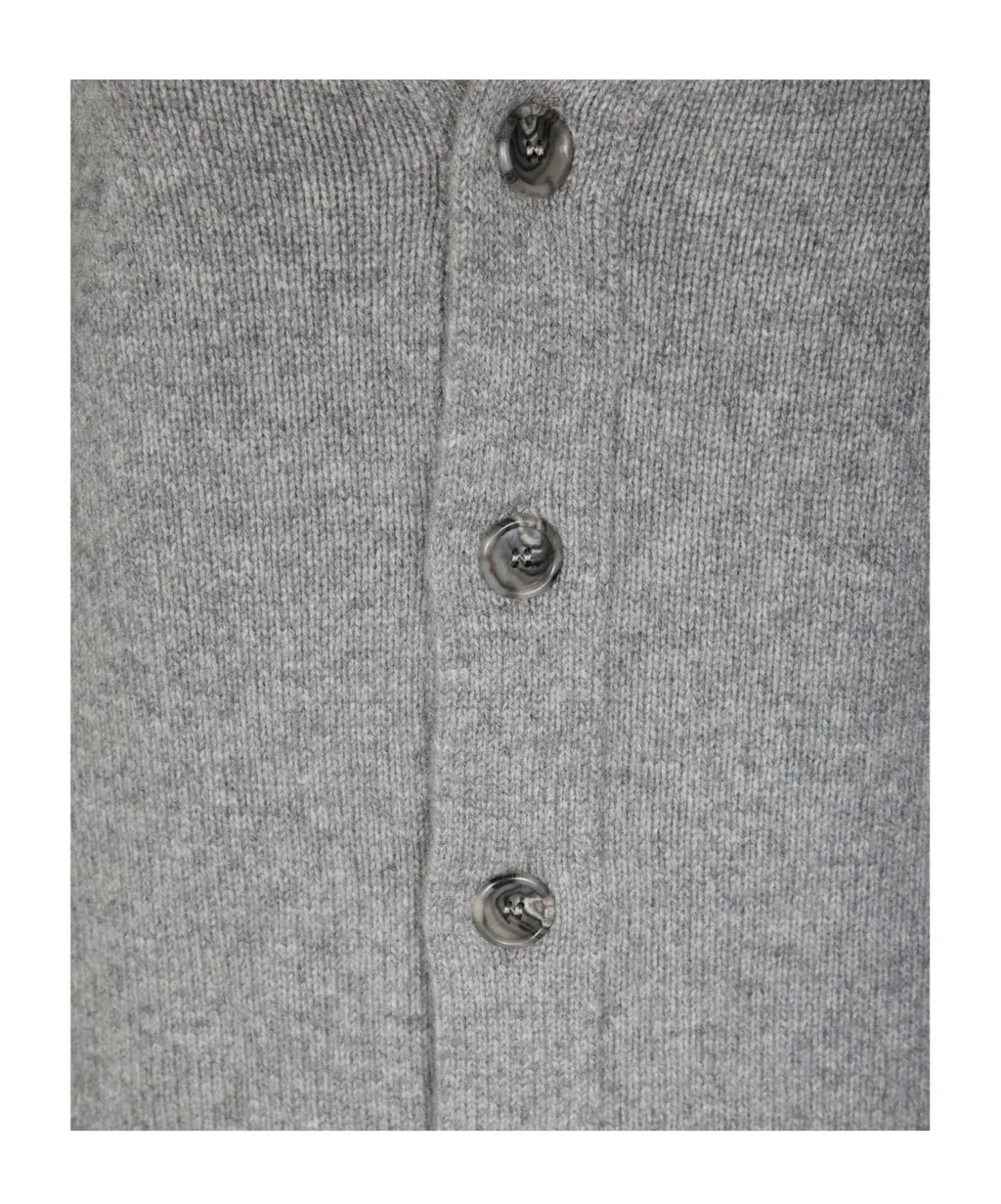 Long-Sleeved Knitted Cardigan