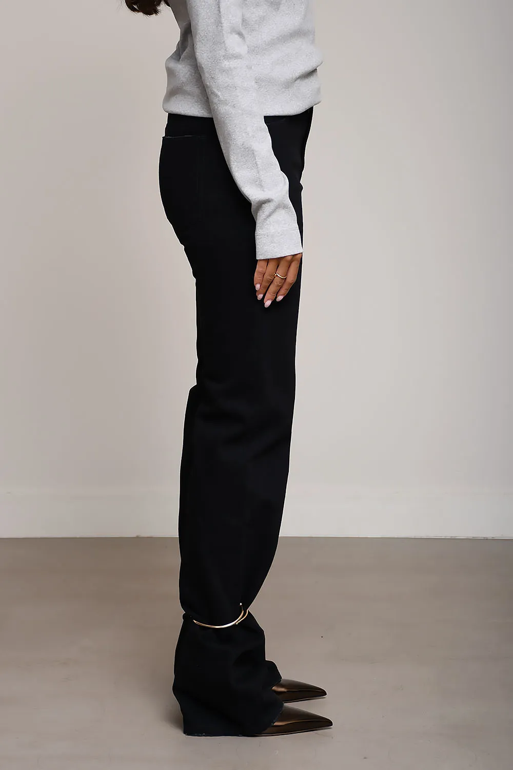 Straight Leg Fitted Jeans