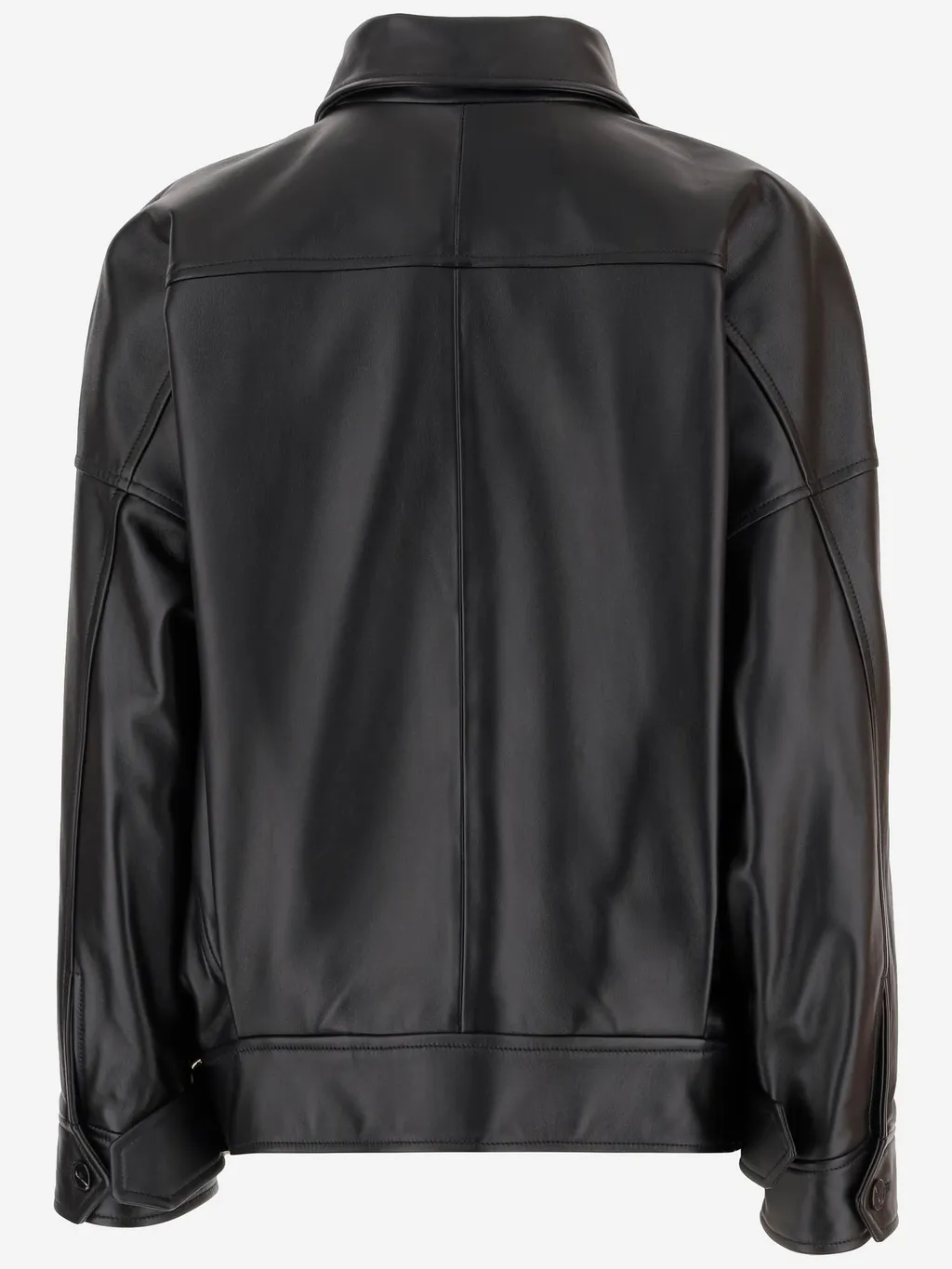 Zip-Up Leather Jacket