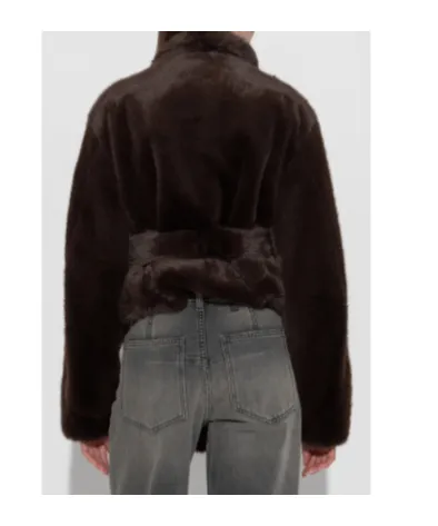 Faux Fur Belted Jacket