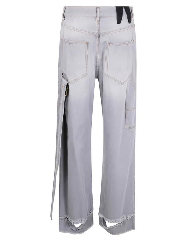 Lisa Belted Straight-Leg Jeans