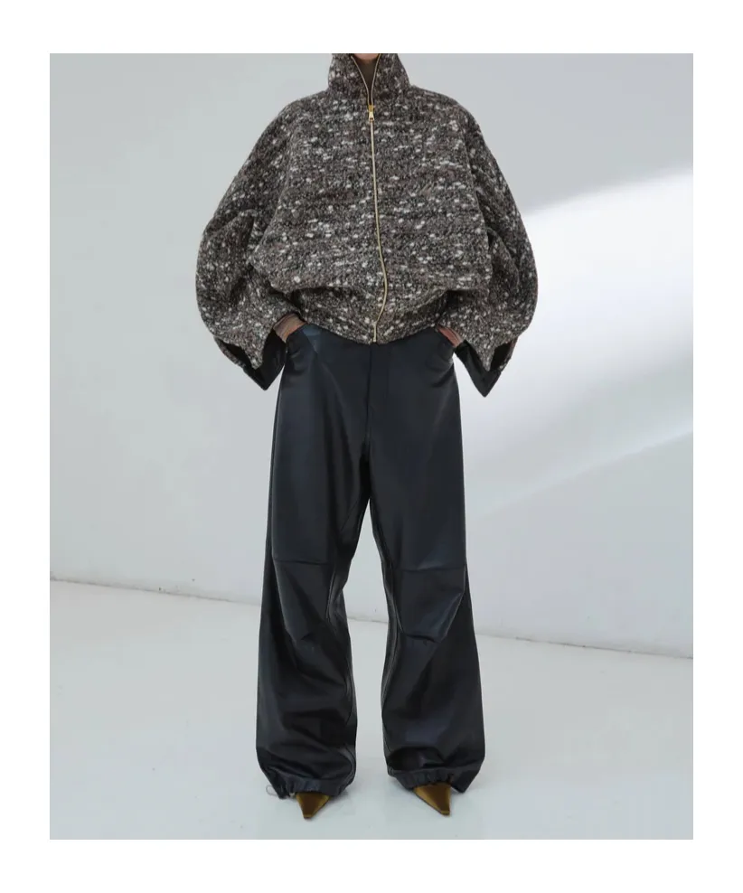 Celine Boucle Aviator Bomber Coat