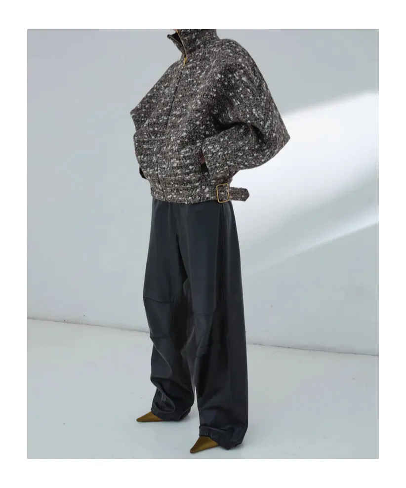Celine Boucle Aviator Bomber Coat