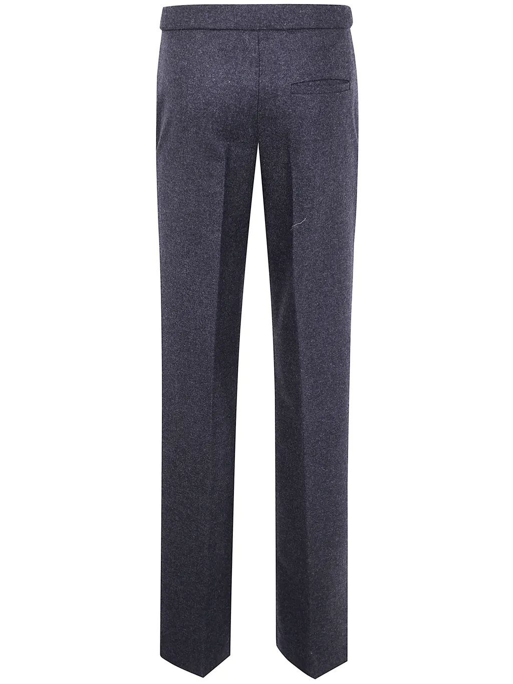Button-Fastening Wool Pants