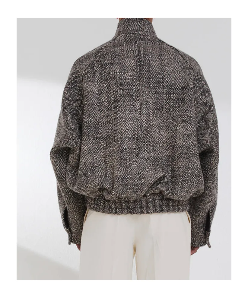 Herringbone-Pattern Jacket