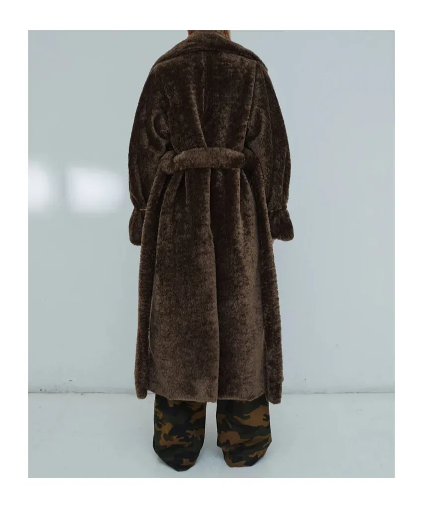 Madison Belted Faux Fur Coat