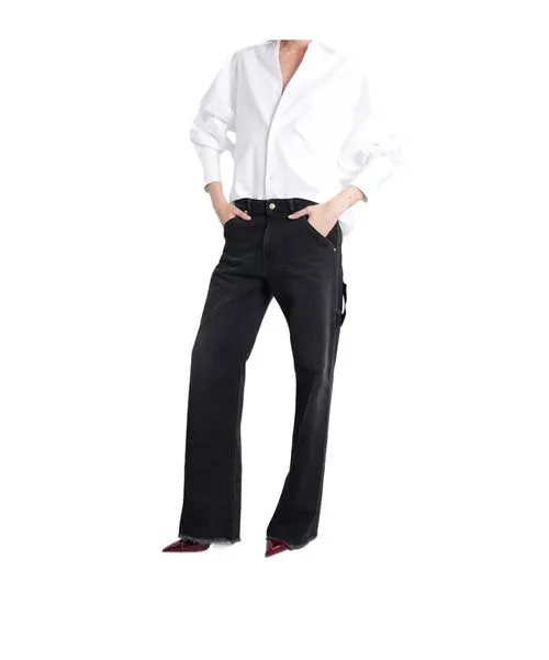 Frayed Pocket Jeans
