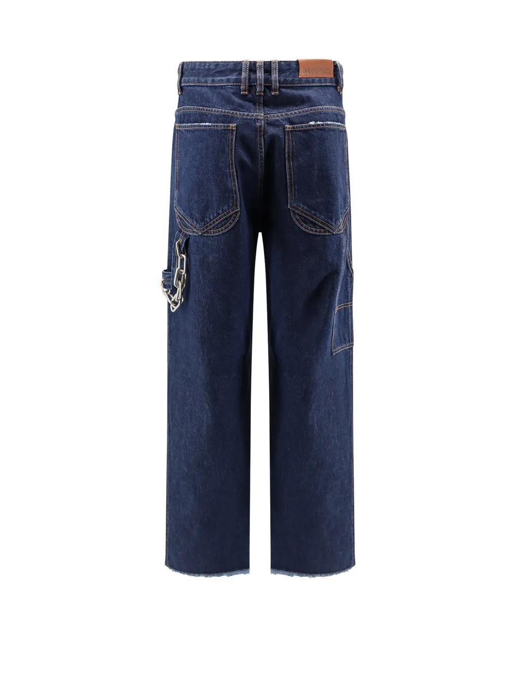 Chain Adorned Relax Fit Worker Denim