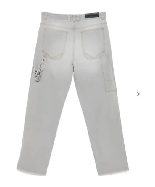 John Chain Adorned Worker Jeans