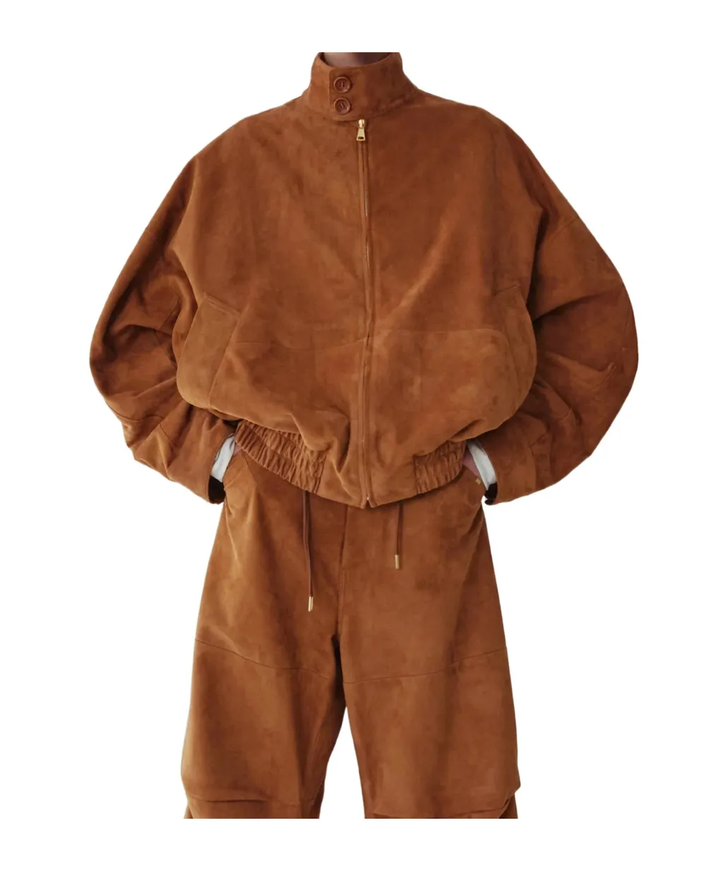 Zippered Leather Jacket