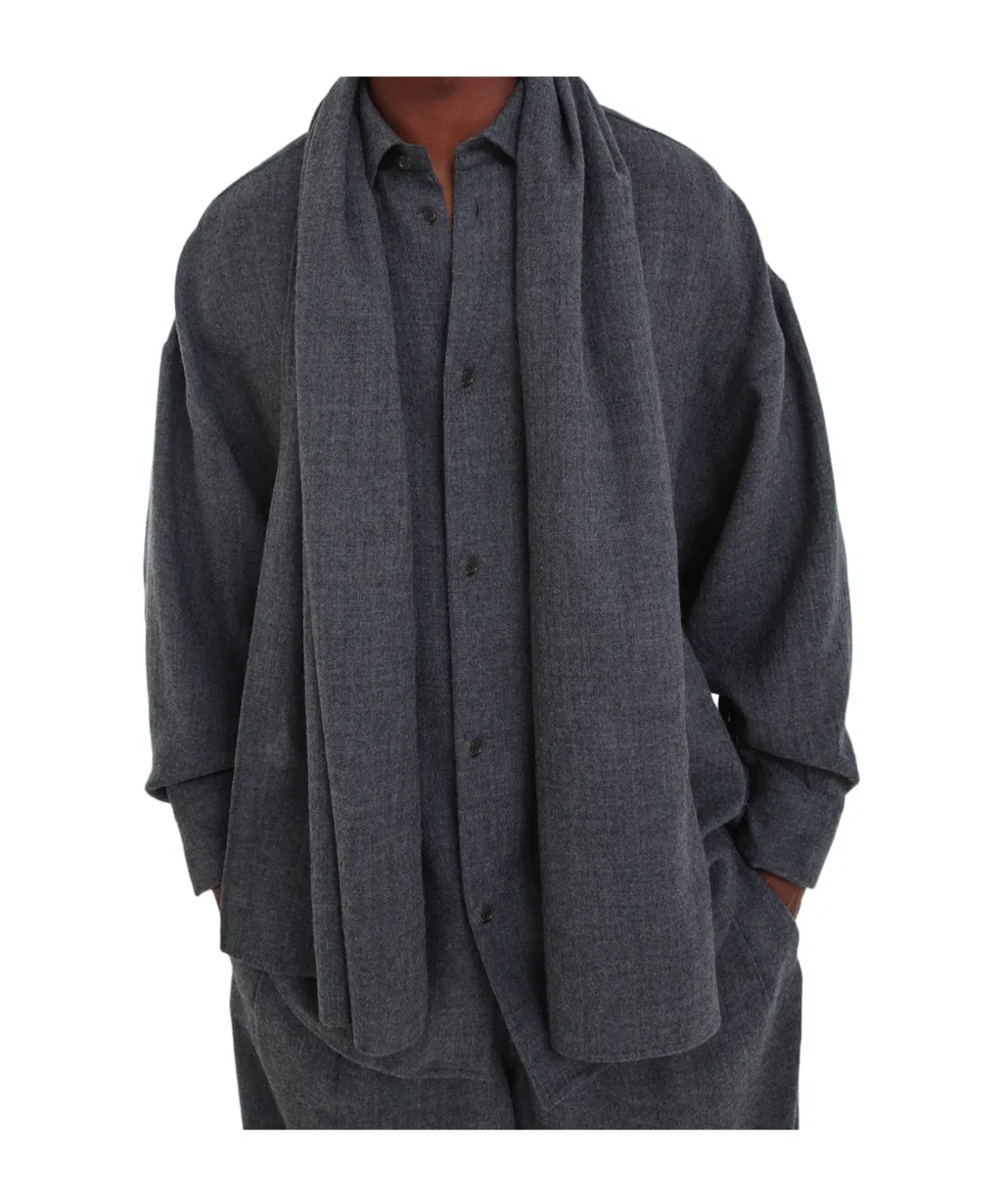 George Detachable Scarf Shirt